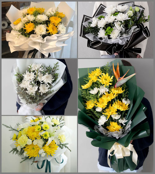 山西晋中灵石县南关镇师家沟村白事花束代送